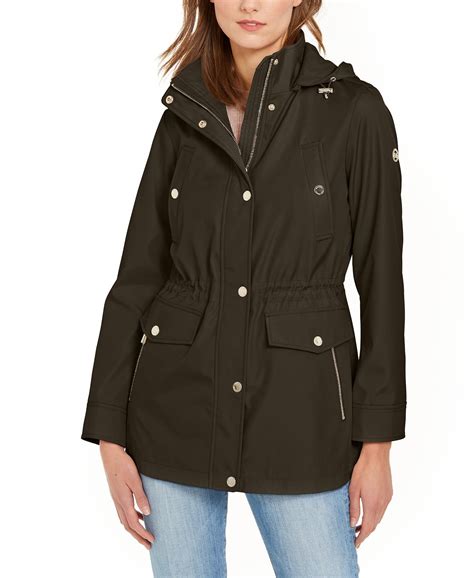 women michael kors jackets|michael kors anorak jacket women.